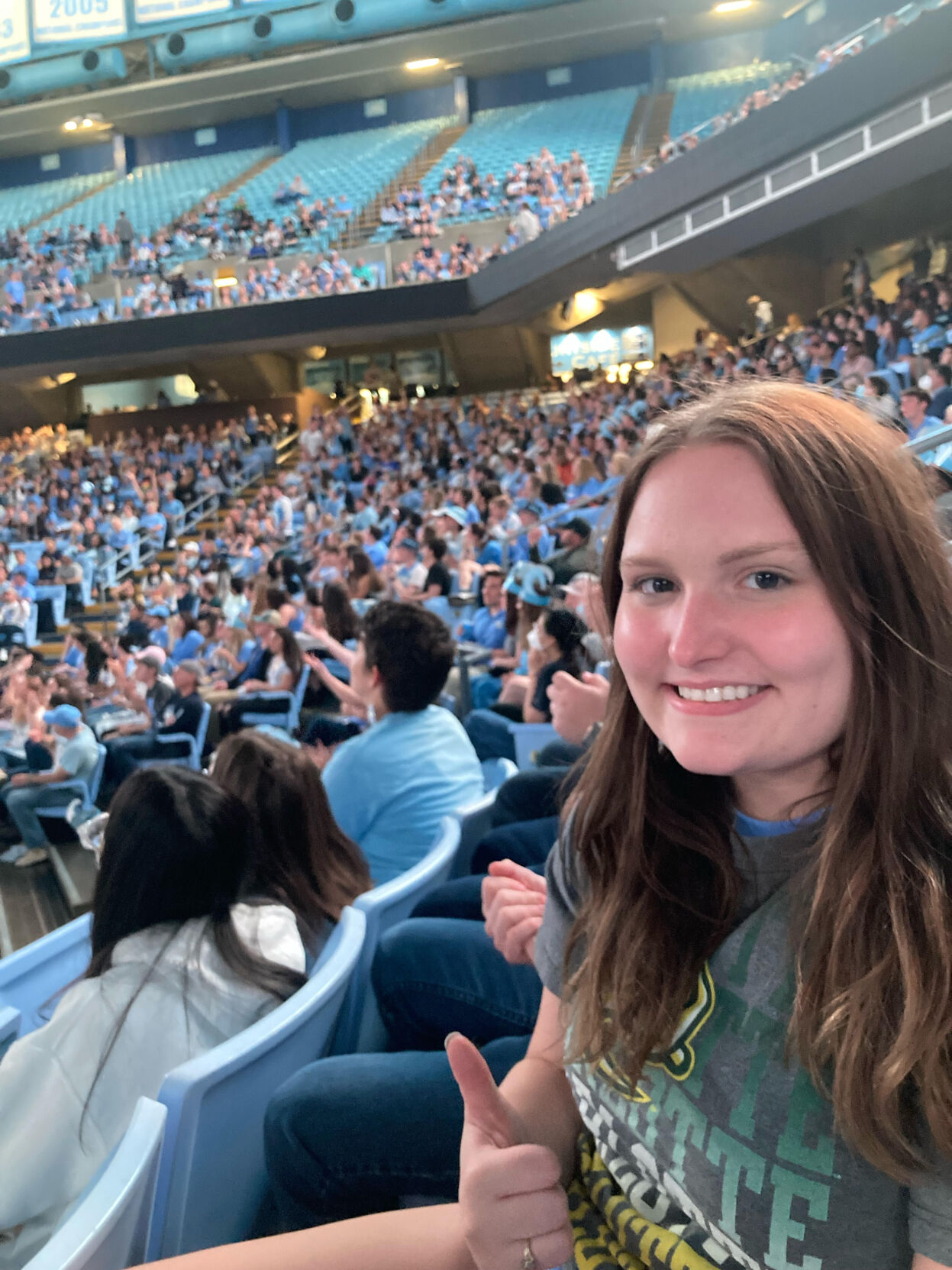 Photo of Catelyn Collins at UNC game